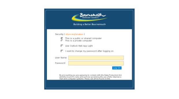 webmail.bournemouth.gov.uk