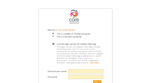 webmail.coreassets.com
