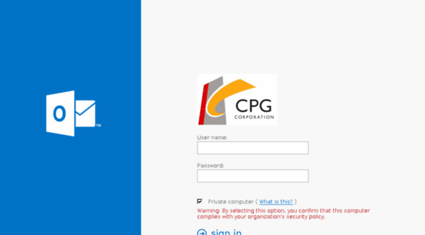 webmail.cpgcorp.com.sg - Outlook Web App - Web Mail Cpgcorp