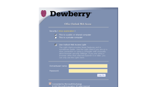 webmail.dewberry.com