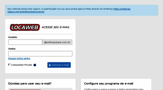 webmail.esferaurbana.com.br