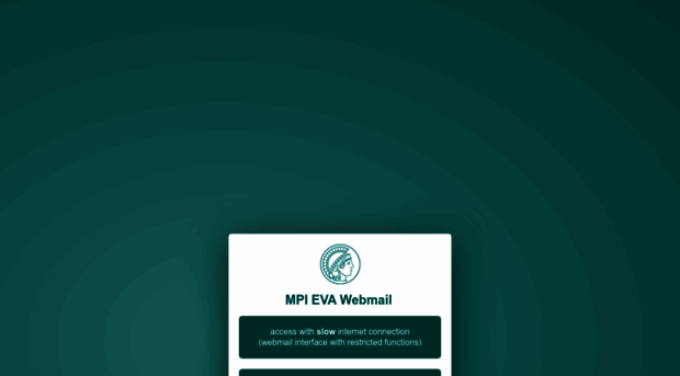 webmail.eva.mpg.de