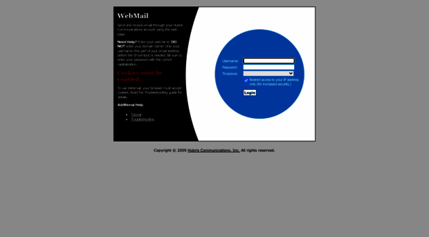 webmail.hubris.net