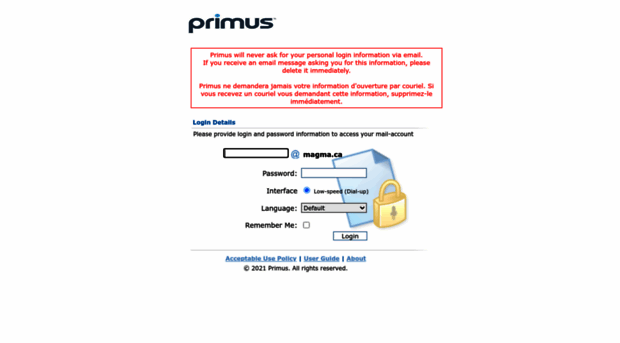 webmail.magma.ca - Login to Primus Webmail - Webmail Magma