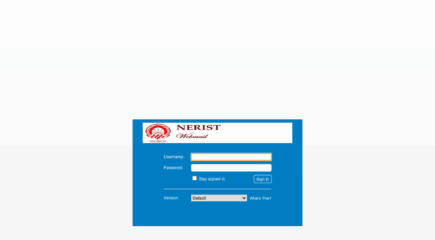 webmail.nerist.ac.in