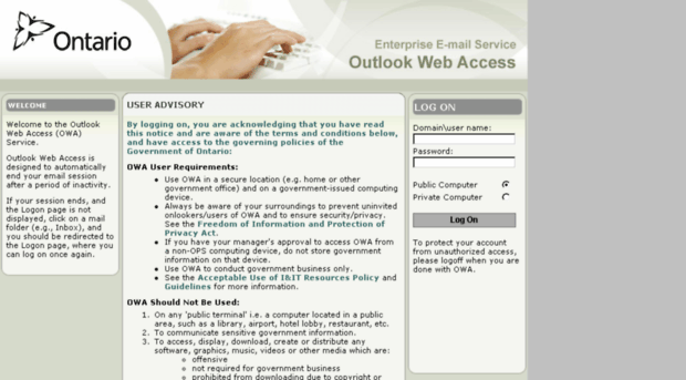 webmail.ontario.ca