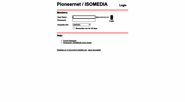 webmail.pioneernet.net