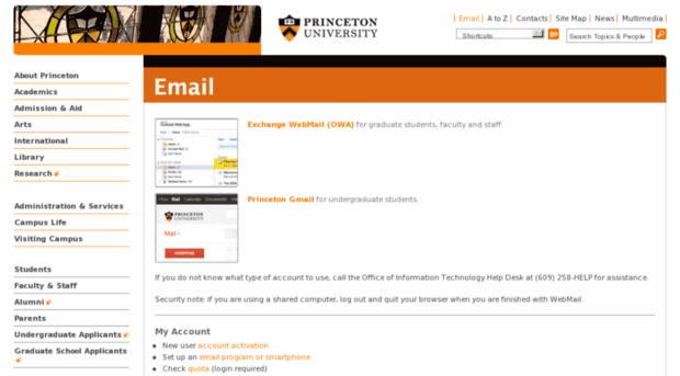 webmail.princeton.edu