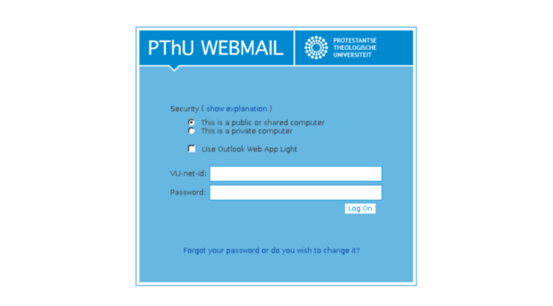 webmail.pthu.nl