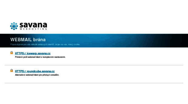 webmail.savana.cz