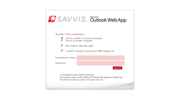 webmail.savvis.com