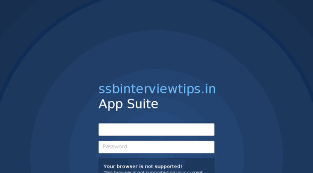 webmail.ssbinterviewtips.in