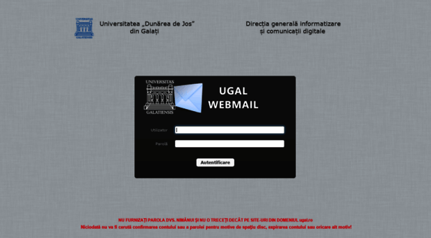 webmail.ugal.ro