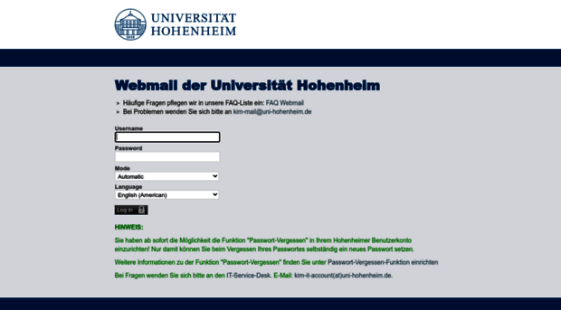 webmail.uni-hohenheim.de