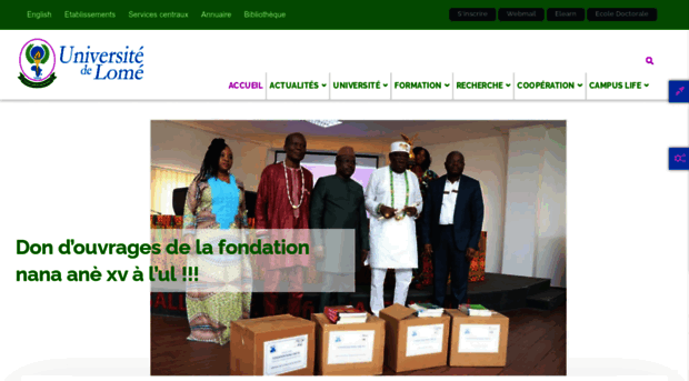 Webmail Univ Lome Tg Accueil Universite De Lome Webmail Univ Lome