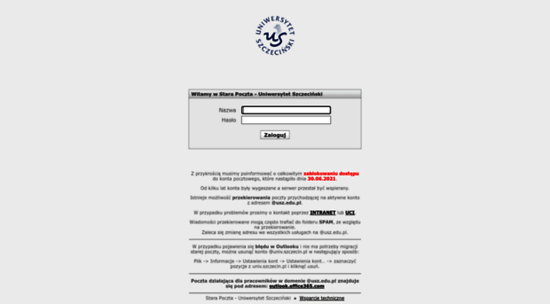 webmail.univ.szczecin.pl