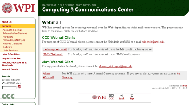 webmail.wpi.edu