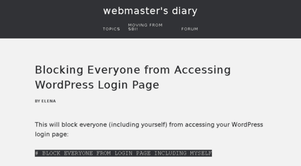 webmasterdiary.org