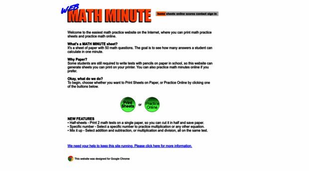 More Mixed Minute Math, Interactive Worksheet