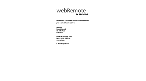 webremote.ch