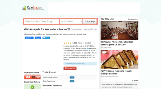 webseiten-checker24.de.cutestat.com