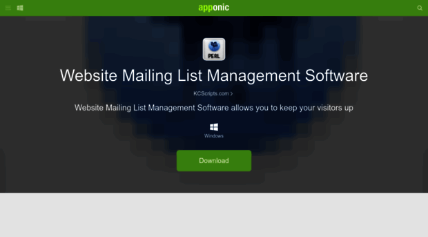 website-mailing-list-management-software.apponic.com