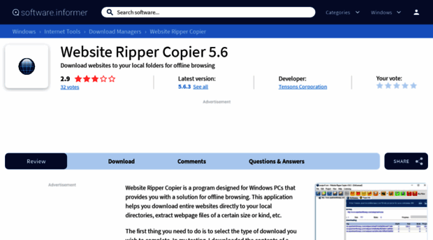 website-ripper-copier.software.informer.com