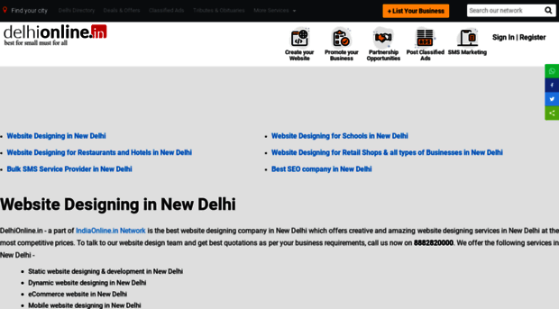 website.delhionline.in