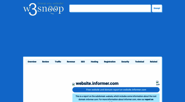website.informer.com.w3snoop.com