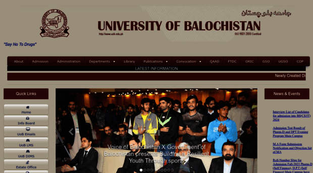 website.uob.edu.pk - University of Balochistan - Website Uob
