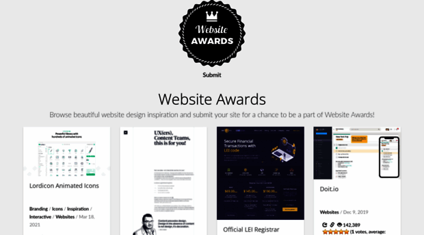 websiteawards.com