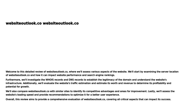 websiteoutlook.co.ipaddress.com