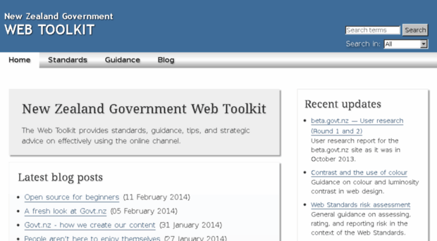 webstandards.govt.nz