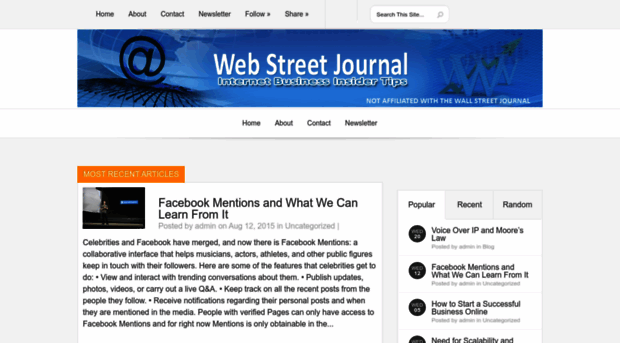 webstreetjournal.com