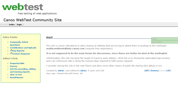 webtest-community.canoo.com