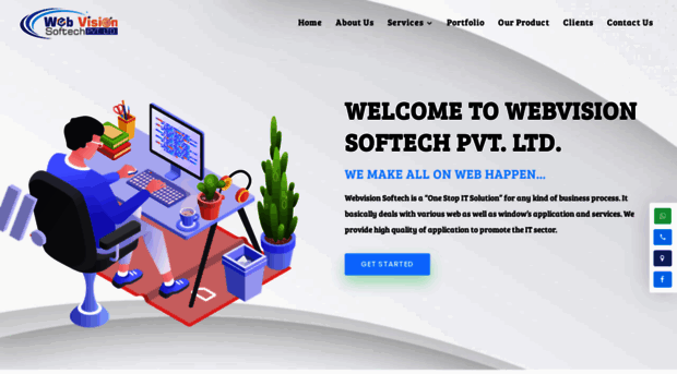 webvisionsoftech.com