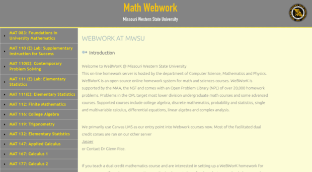 webwork.missouriwestern.edu