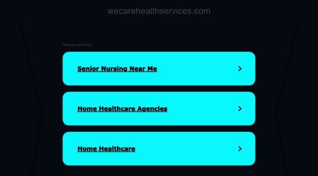 wecarehealthservices.com