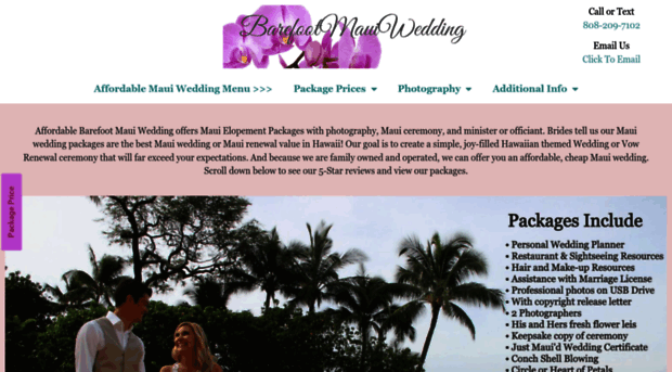 weddinginmauicheap.com