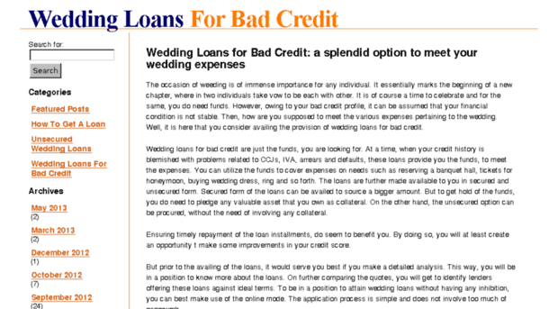 weddingloansforbadcredit.com