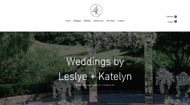 weddingsbyleslye.com