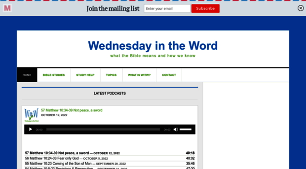 wednesdayintheword.com