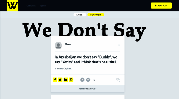 wedontsay.com