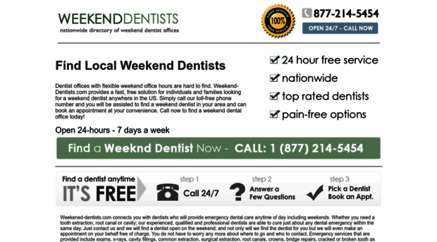 weekend-dentists.com