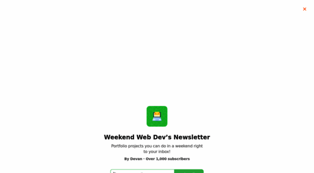 weekendwebdev.substack.com