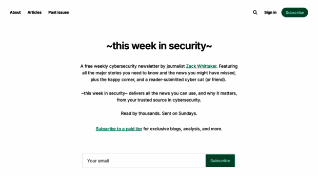 weekinsecurity.com