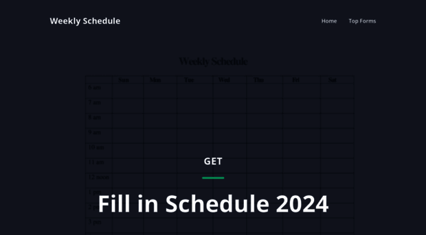 weekly-schedule.com