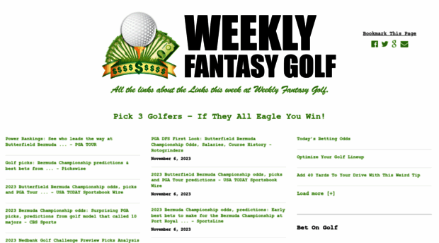 weeklyfantasygolf.com