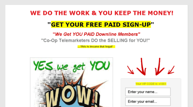 weguaranteedyoupaidsignups.com