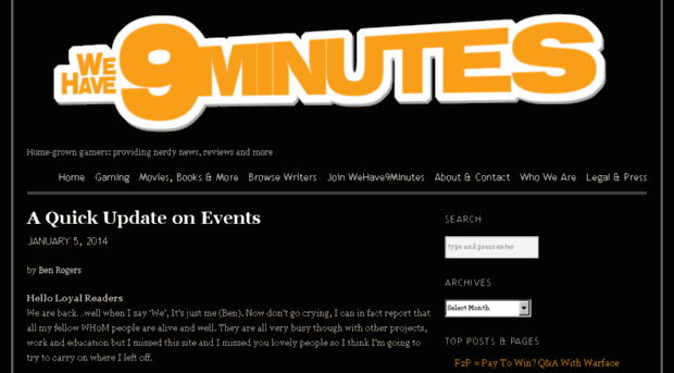 wehave9minutes.com